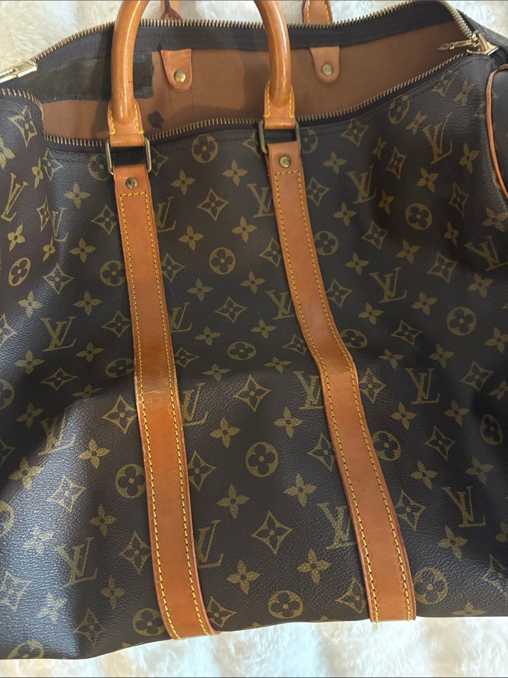 Vintage Louis Vuitton Monogram Keepall 45 Travel Duffle - Picture 7 of 17